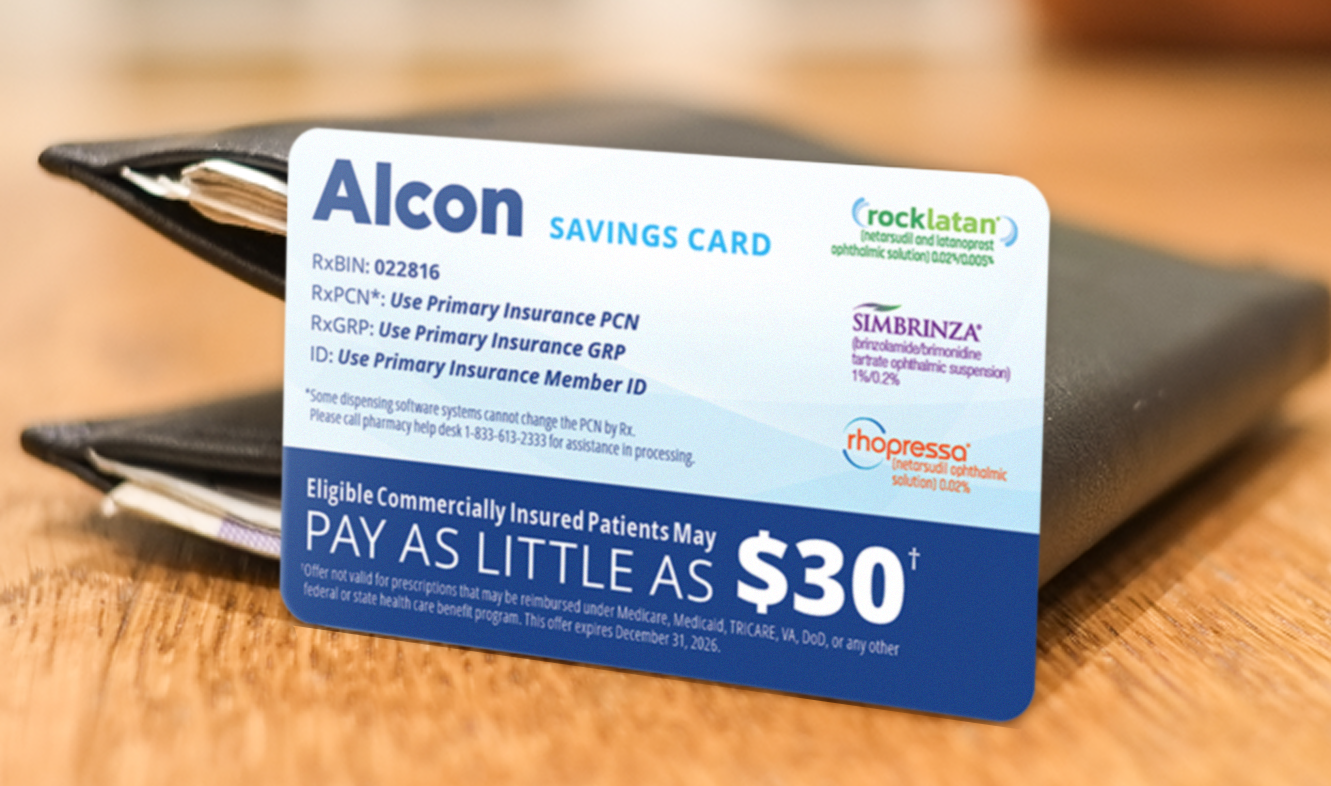 Alcon savings card
